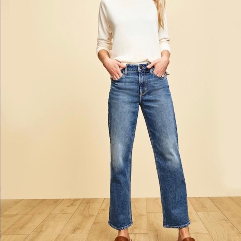 NWOT old navy slim wide leg jeans